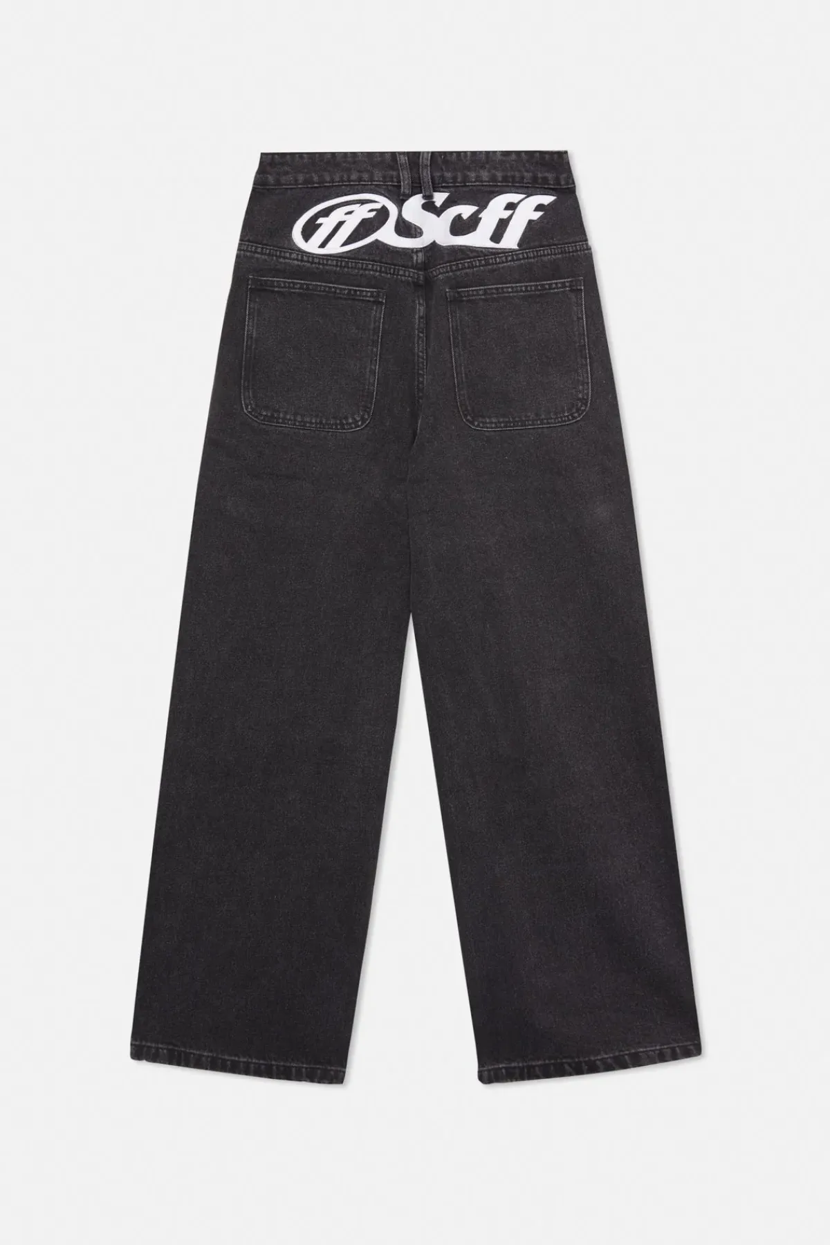 Scuffers Pants & Sweatpants^Ripped Oversized Washed Black Jeans