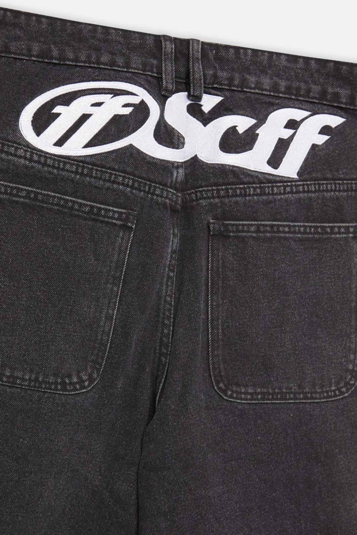 Scuffers Pants & Sweatpants^Ripped Oversized Washed Black Jeans