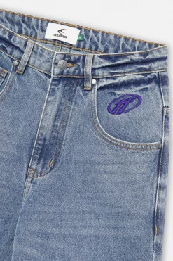 Scuffers Pants & Sweatpants^Ripped Oversized Washed Blue Jeans
