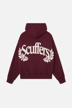 Scuffers Hoodies^Romeo Burgundy Hoodie