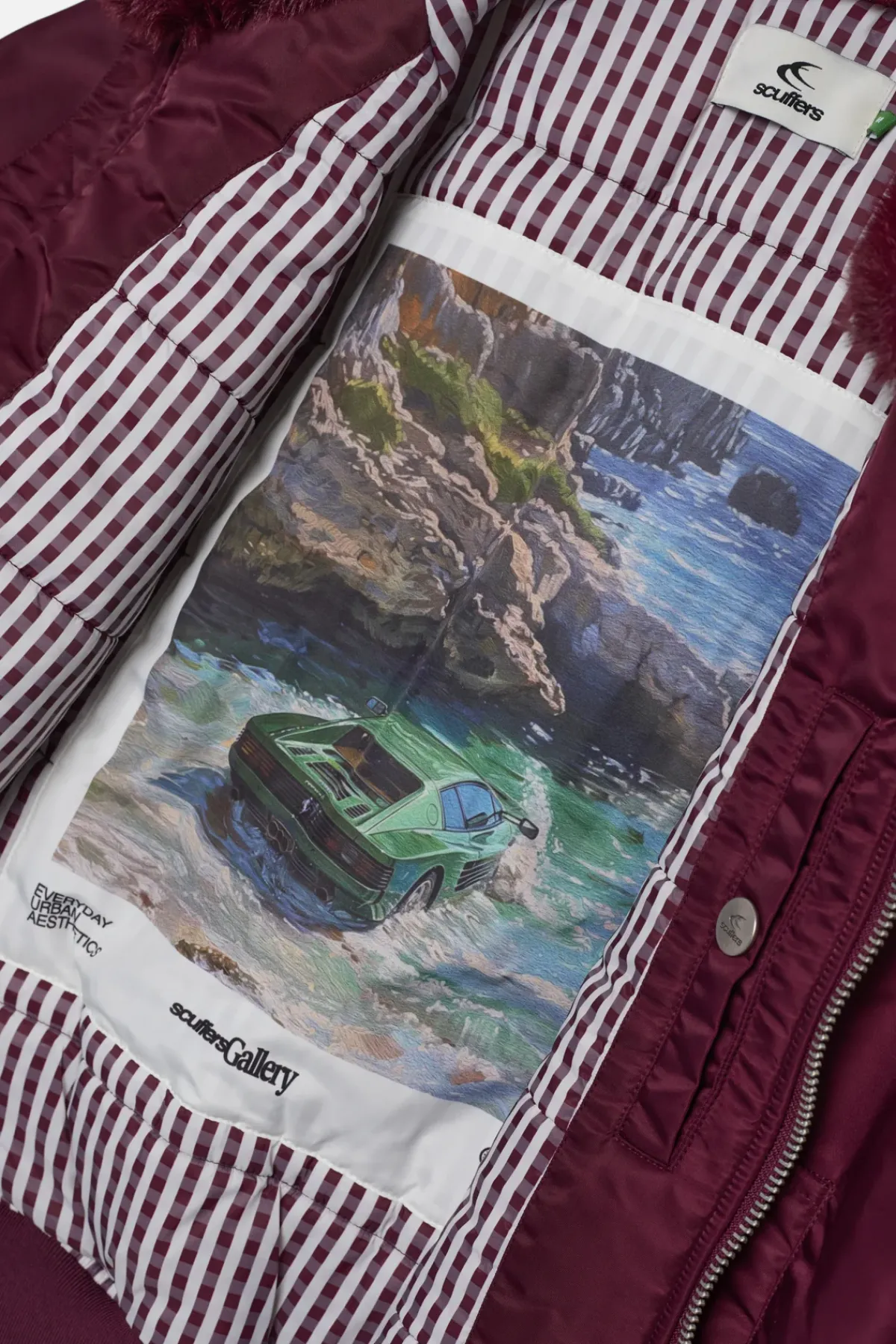 Scuffers Outerwear^SCFF Burgundy Bomber Jacket