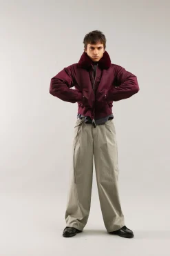 Scuffers Outerwear^SCFF Burgundy Bomber Jacket