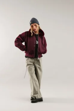 Scuffers Outerwear^SCFF Burgundy Bomber Jacket