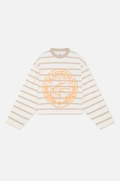 Scuffers Long Sleeves^Shield Brown Striped Longsleeve