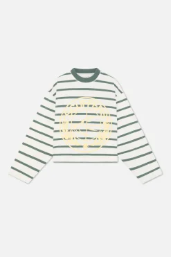 Scuffers Long Sleeves^Shield Green Striped Longsleeve