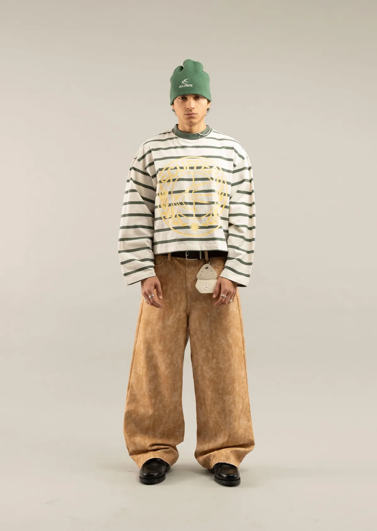 Scuffers Long Sleeves^Shield Green Striped Longsleeve
