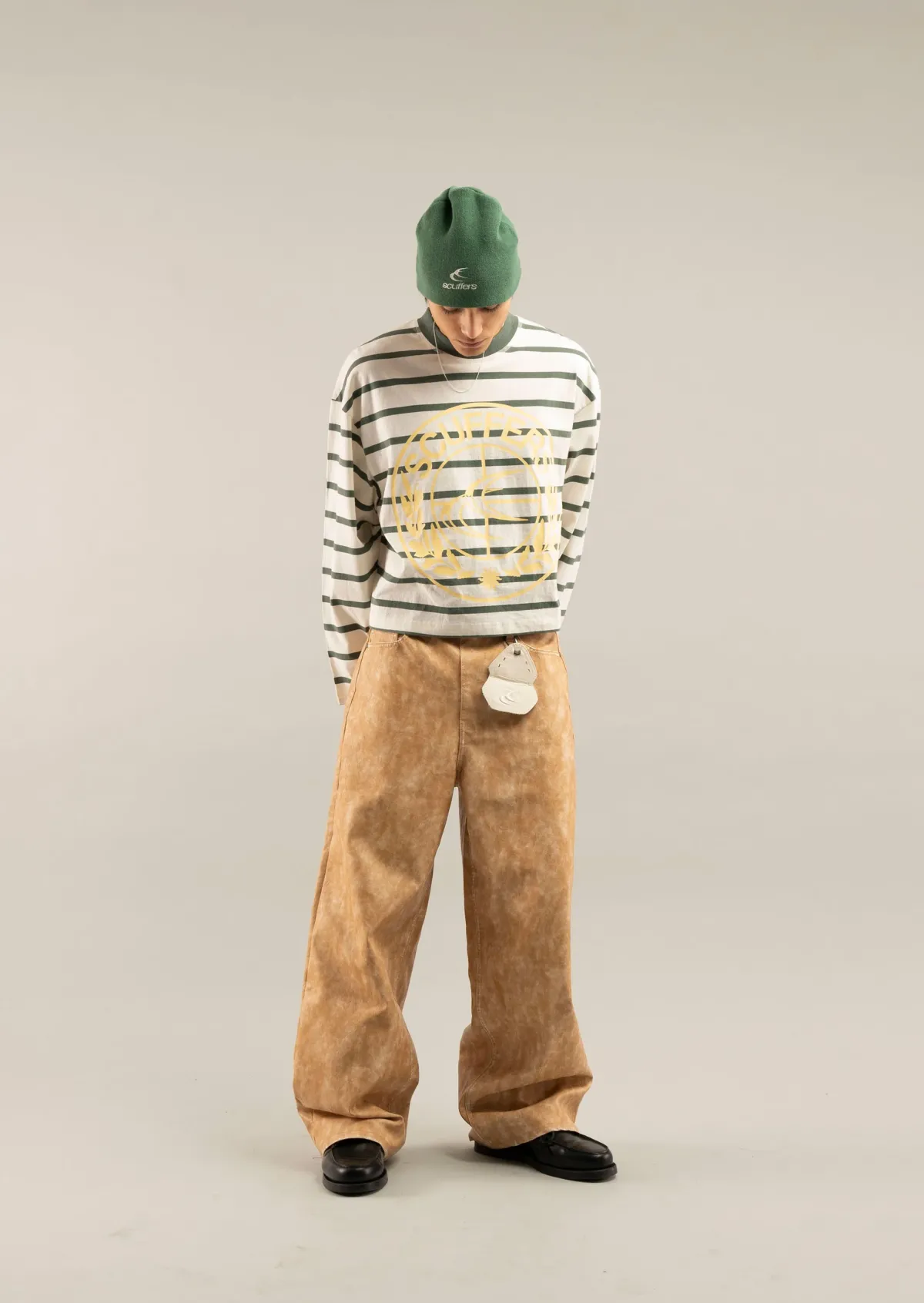 Scuffers Long Sleeves^Shield Green Striped Longsleeve