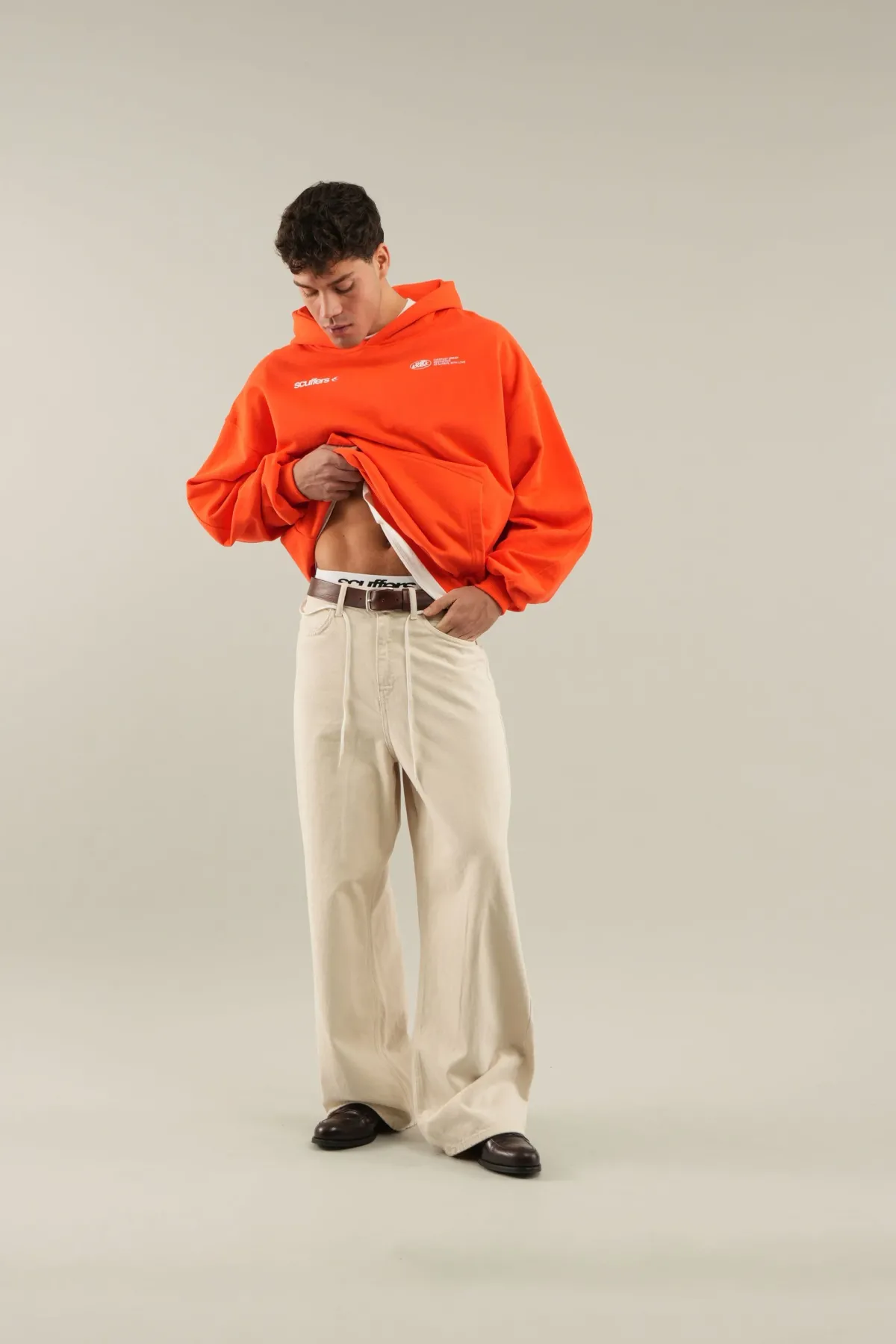 Scuffers Hoodies^Sign Orange Hoodie