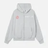 Scuffers Hoodies^S66S Zipped Grey Hoodie