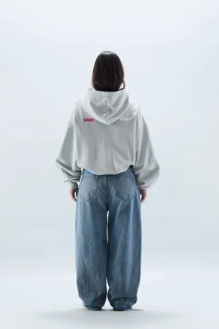 Scuffers Hoodies^S66S Zipped Grey Hoodie