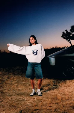 Scuffers Crewneck^SSS Ecru League Sweatshirt