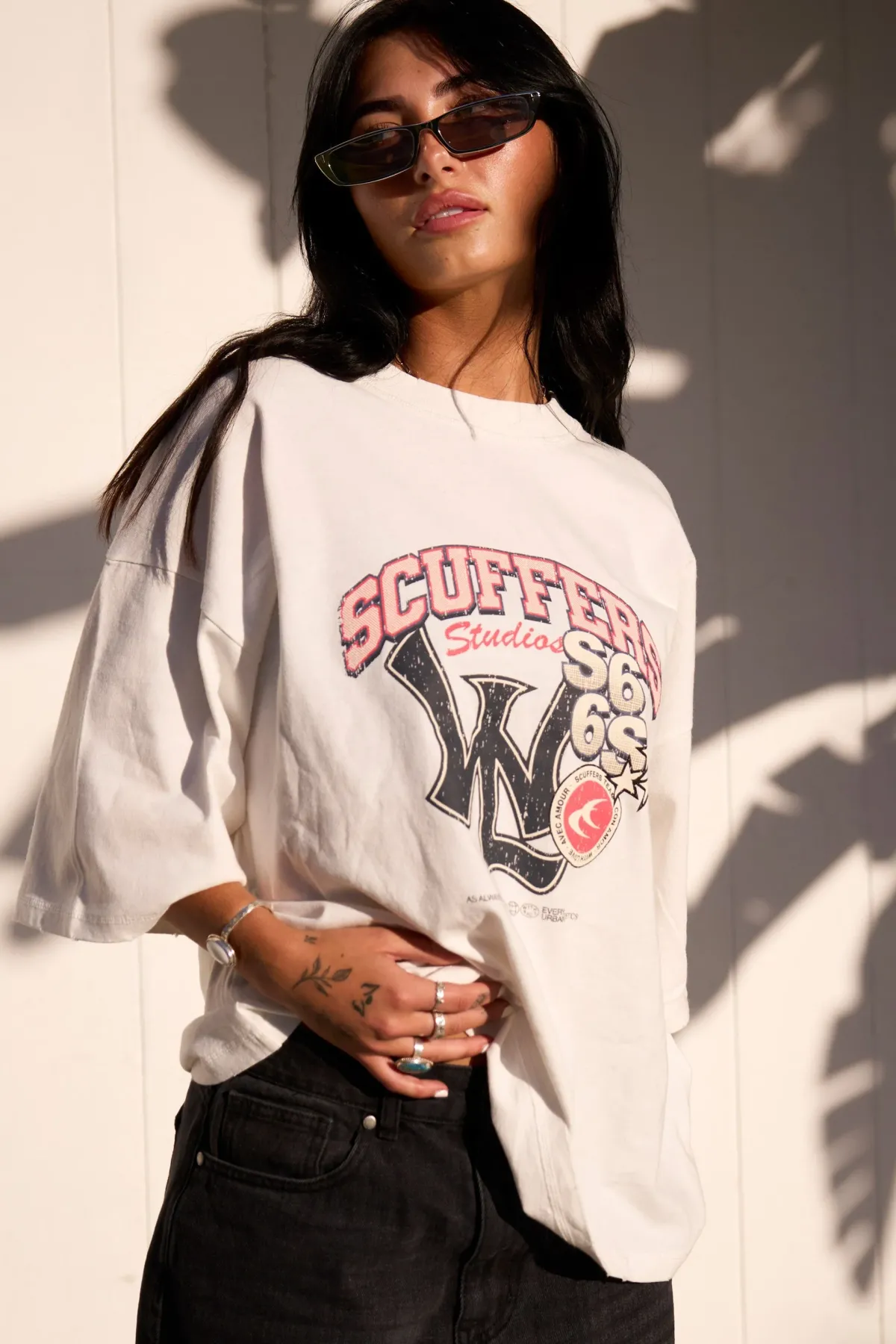 Scuffers T-shirts^SSS Stadium Ecru T-Shirt