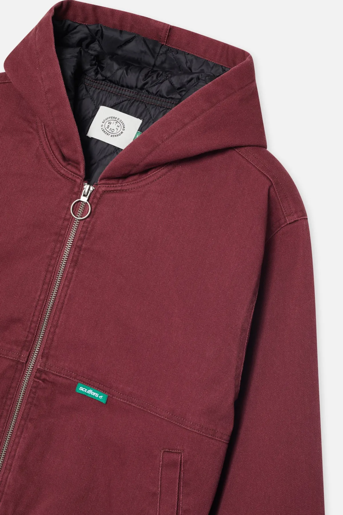 Scuffers Outerwear^Stained Burgundy Work Jacket