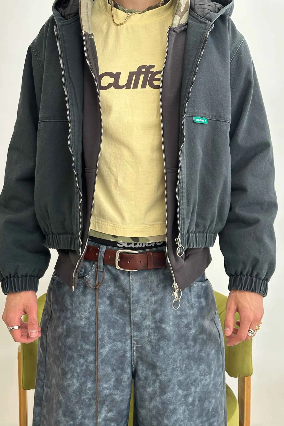 Scuffers Outerwear^Stained Dark Work Jacket