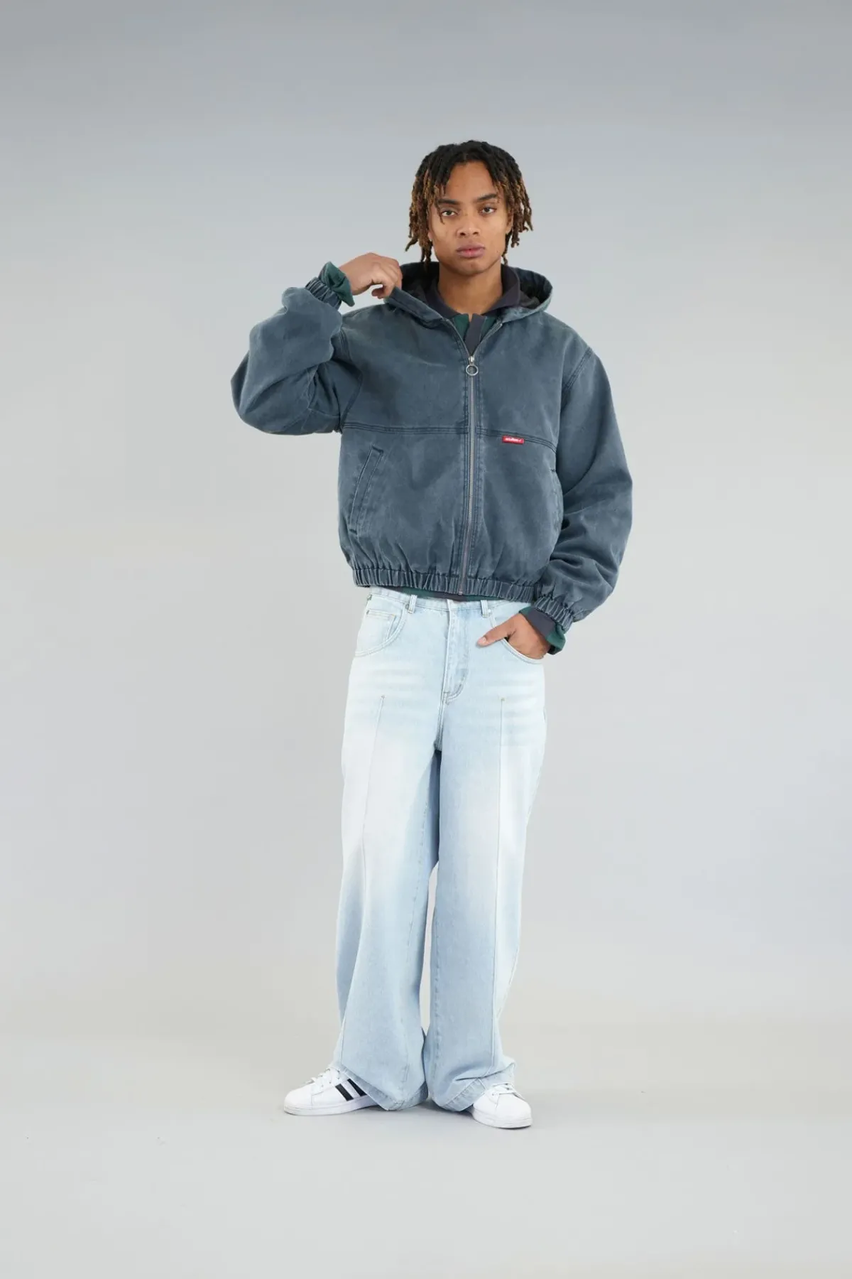 Scuffers Outerwear^Stained Navy Blue Work Jacket