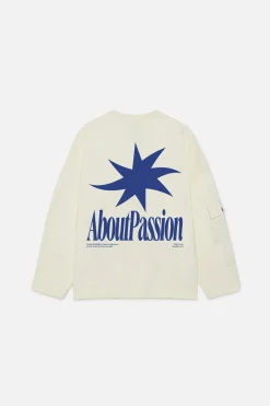 Scuffers Crewneck^Star Sweatshirt Ecru