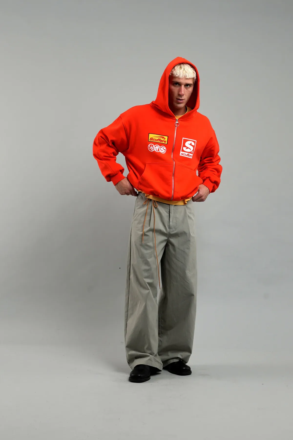 Scuffers Hoodies^Starnova Orange Zipper
