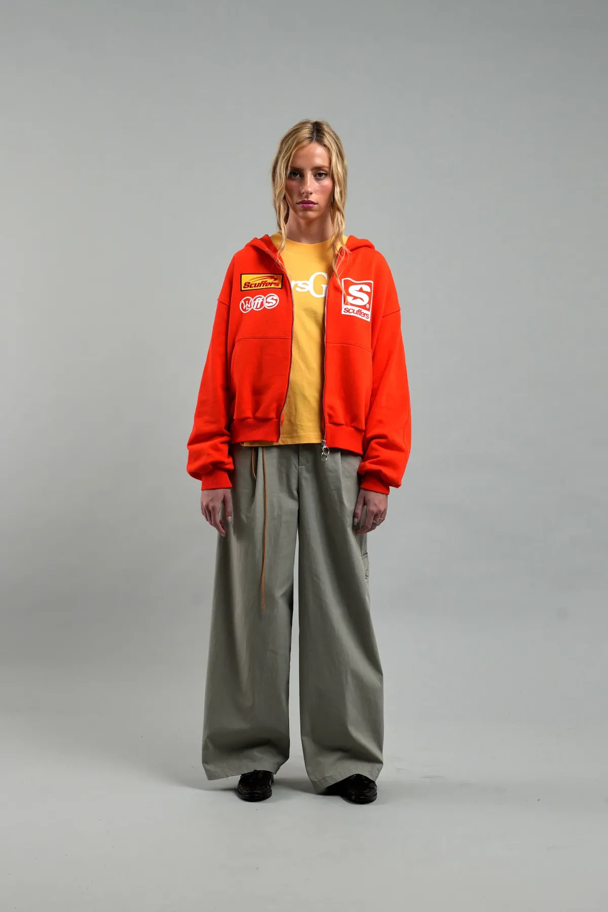 Scuffers Hoodies^Starnova Orange Zipper