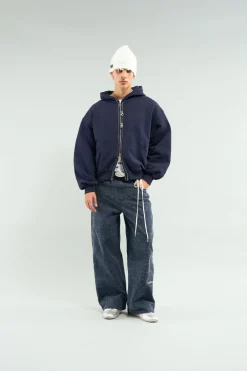 Scuffers Hoodies^Steel Navy Zipper