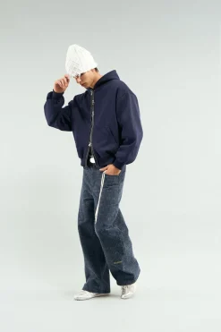 Scuffers Hoodies^Steel Navy Zipper