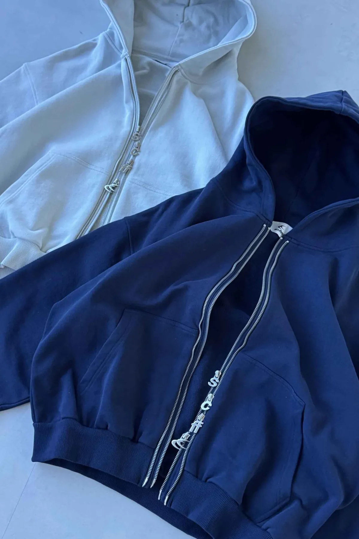 Scuffers Hoodies^Steel Navy Zipper