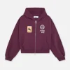 Scuffers Hoodies^Stone Burgundy Zipper