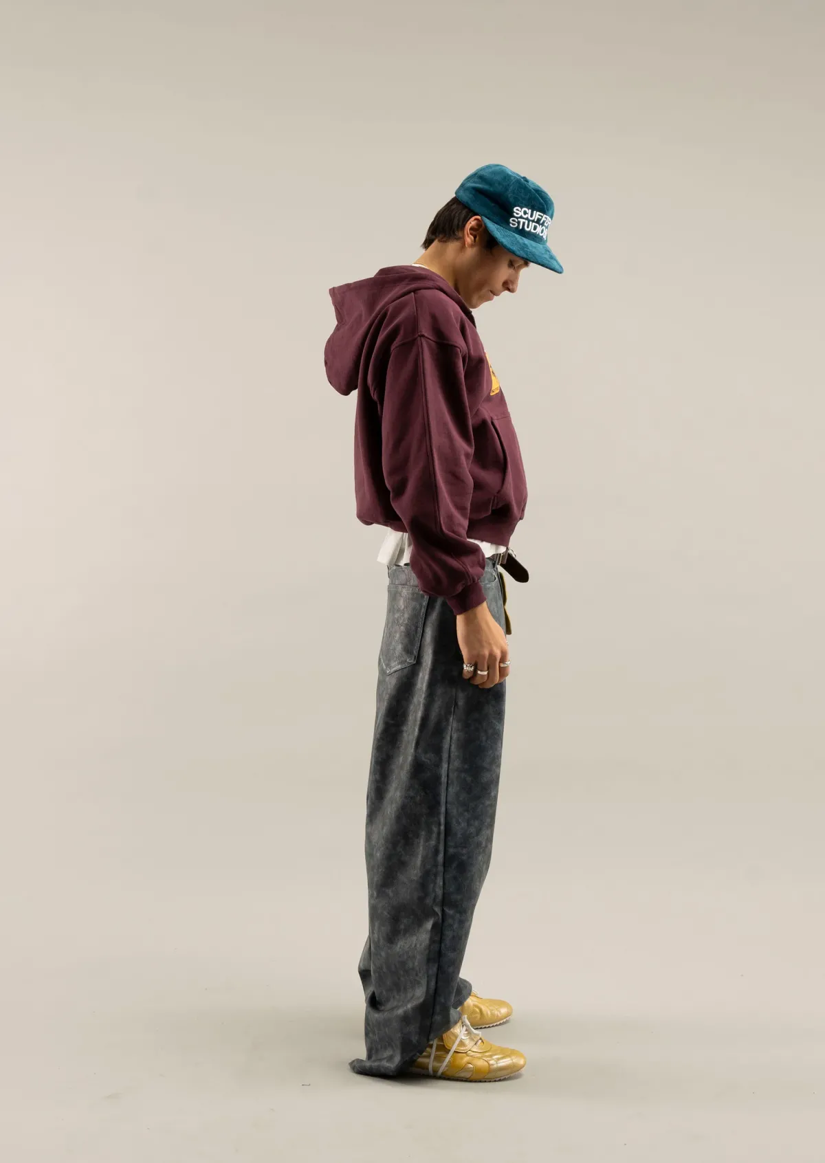 Scuffers Hoodies^Stone Burgundy Zipper