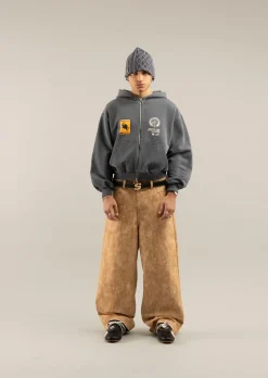 Scuffers Hoodies^Stone Light Blue Zipper