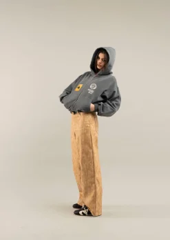 Scuffers Hoodies^Stone Light Blue Zipper