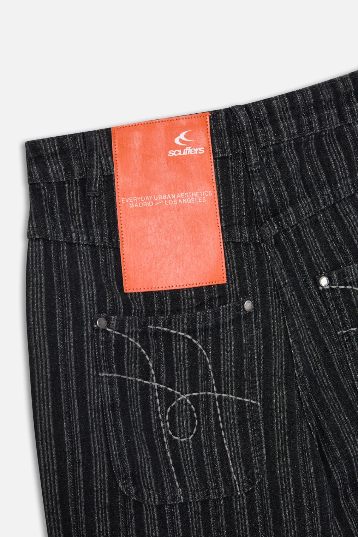 Scuffers Pants & Sweatpants^Striped Black Denim Pants