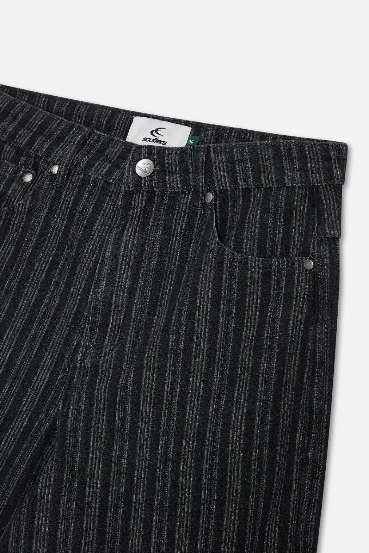 Scuffers Pants & Sweatpants^Striped Black Denim Pants