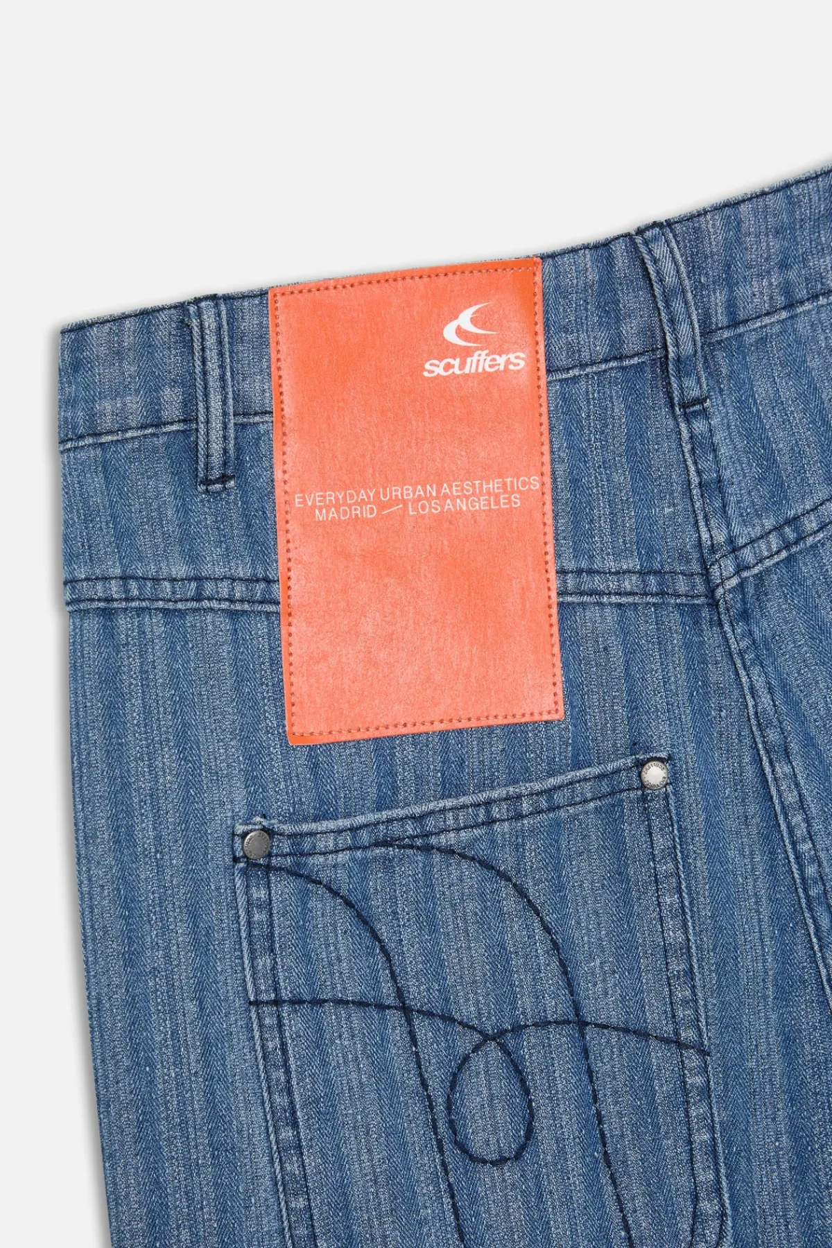 Scuffers Pants & Sweatpants^Striped Blue Denim Pants
