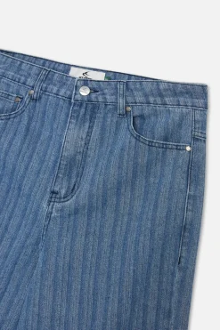 Scuffers Pants & Sweatpants^Striped Blue Denim Pants