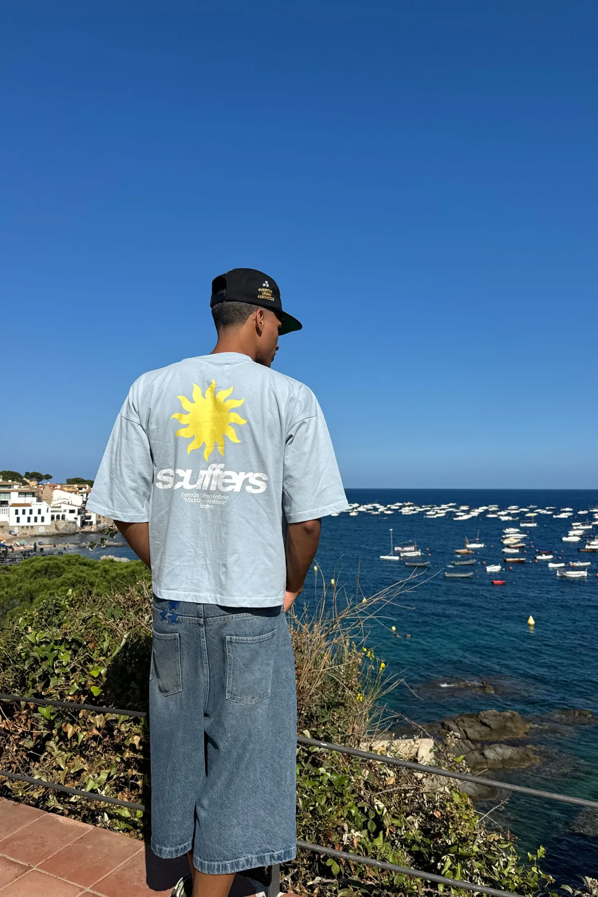 Scuffers T-shirts^Tarifa Light Blue T-Shirt