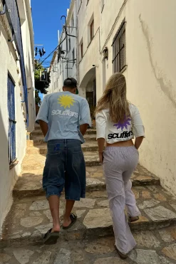 Scuffers T-shirts^Tarifa Light Blue T-Shirt