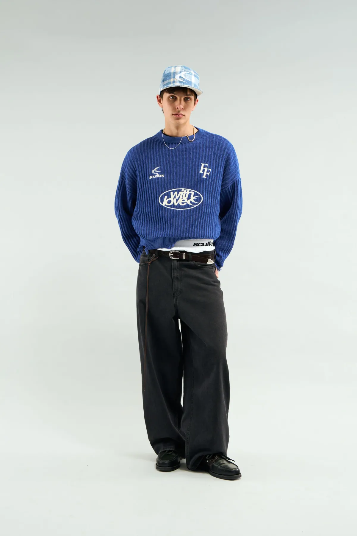 Scuffers Caps^Tartan Blue Cap