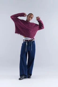 Scuffers Knitwear^Trench Jersey Burgundy