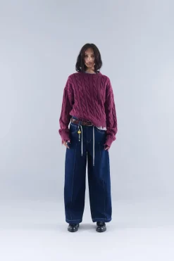 Scuffers Knitwear^Trench Jersey Burgundy