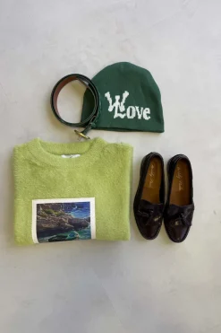 Scuffers Beanies^With Love Green Beanie